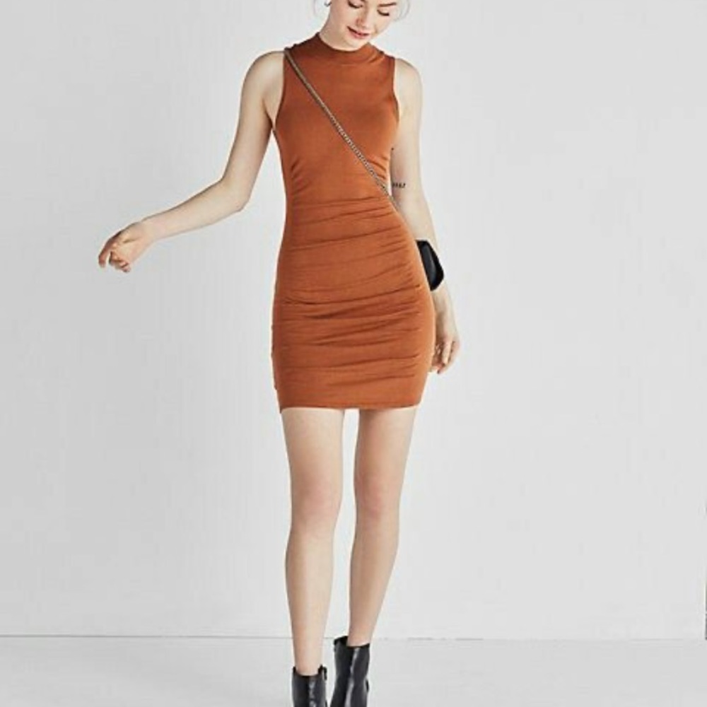 Express mock neck sweater dress